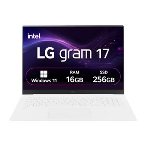 LG전자 2025 그램 17 코어Ultra5, 에센스 화이트, 256GB, 16GB, WIN11 Home, 17Z90S-GA5VK