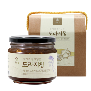 100% 국산 약도라지 정담연 통째로 갈아넣은 도라지청 고함량