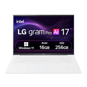 LG전자 2025 그램 Pro AI 17 WQXGA 코어Ultra5 애로우레이크