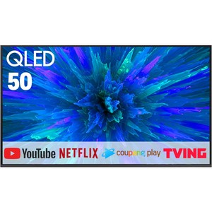 삼성전자 50인치 최신형 QLED UHD 4K 스마트 큐엘이디 TV OTT 어플 미러링 사용가능 50Q7F, 50인치, 50Q7F, 스탠드형, 방문설치