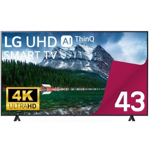 LG전자 TV 43UQ7070 울트라 HD 4K 109cm(43인치) LED 스마트 티비 유튜브 넷플릭스 디즈니 미러링, 고객직접설치, 스탠드형, 43UQ7070, 109cm(43인치)