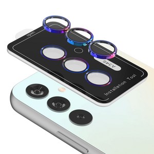 케이스박스 카메라 메탈 보호 렌즈 필름 2매, 1세트