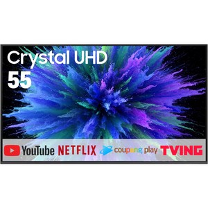 삼성전자 4K Crystal UHD TV, Crystal 스마트 TV, 방문설치, 벽걸이형, 138cm(55인치)