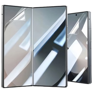 삼성 갤럭시 Z폴드6 전용 지문방지 HD WOVTE 클리어 TPU S26울트라 액정보호필름 전면+후면 풀커버 자가복원, 1세트
