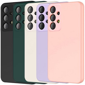 NEXTMOBILE 갤럭시A23 카메라 보호 풀커버 사각 컬러 젤리 휴대폰 케이스
