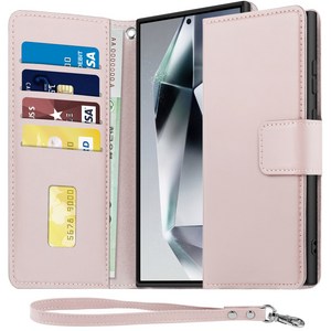 아칸크 갤럭시 S22(SM-S901N) 다이어리 가죽 지갑 휴대폰 케이스+핸드 스트랩 세트