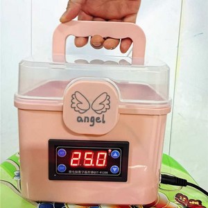 파충류부화기 자동온도조절 부화상자 도마뱀거북이알 핑크세트, 휴대용 스마트형(블루), 1개