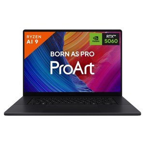 에이수스 2026 프로아트 P16 라이젠 AI 라이젠 AI 300 시리즈 지포스 RTX 5060, 나노 블랙, H7606WM-SR138W, 1TB, 32GB, WIN11 Home
