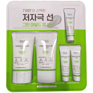 닥터지 Dr.G 저자극 선 그린 마일드 업 선크림 50미리 x 2+ 10미리 x 3