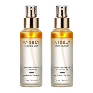 와이즐리 보습, 광채 오일 미스트, 2개, 120ml