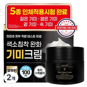 [고함량 기미 억제] 기미 잡티 빅토나인 기미크림 트라넥삼산 대용량 미백 색소침착 크림1위, 2개, 100g