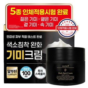 [고함량 기미 억제] 기미 잡티 빅토나인 기미크림 트라넥삼산 대용량 미백 색소침착 크림1위, 1개, 100g