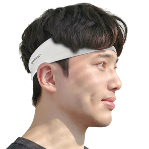 써머텍트 기능성 헤어밴드, 화이트, 2개