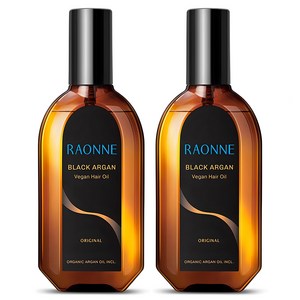 [비건뷰티] 라온느 블랙 아르간 헤어오일, 100ml, 2개