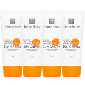 멜라스톱 화이트닝 썬크림 50ml x 4개 / 미백 주름개선 자외선차단 3중기능성 SPF50+PA+++, 50ml, 4개