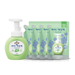 아이깨끗해 청포도향 본품 (250ml) 1개 +리필 (200ml) 4개, 1개, 250ml