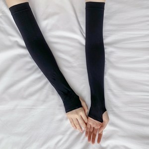 시큐어핏 살색 골프 쿨토시 팔토시 양손 1+1, 블랙