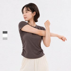 노바요가 요가복 면 티셔츠 필라테스 발레 스포츠 상의