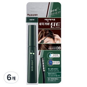 세븐에이트 새치커버 틴트 15ml, 다크 브라운, 6개