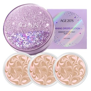 에이지투웨니스 샤이닝 드롭 에디션 뉴오리지널 에센스 커버 팩트 케이스 + 리필 12.5g x 3p