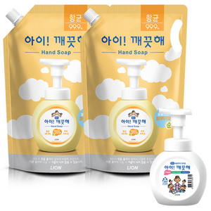 아이깨끗해 순 리필 1.8L x 2개 + 250ml 공용기 x 1개, 250ml, 1개