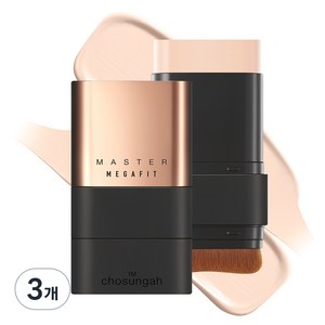 조성아TM 메가 핏 스틱 파운데이션 마스터 SPF50+ PA++++ 16g, 3개, 00C FAIR
