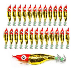 대용량 왕눈이에기 25개입 문어 쭈꾸미 갑오징어 에기 금비 색동 은비, 25개, 10g, 고추장금비