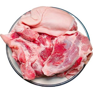 [행복미트] 돼지 미박사태 돈사태살 껍데기있음 수육용 보쌈용 [당일발송], 2개, 1kg